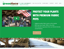 Tablet Screenshot of grassrootsfabricpots.com
